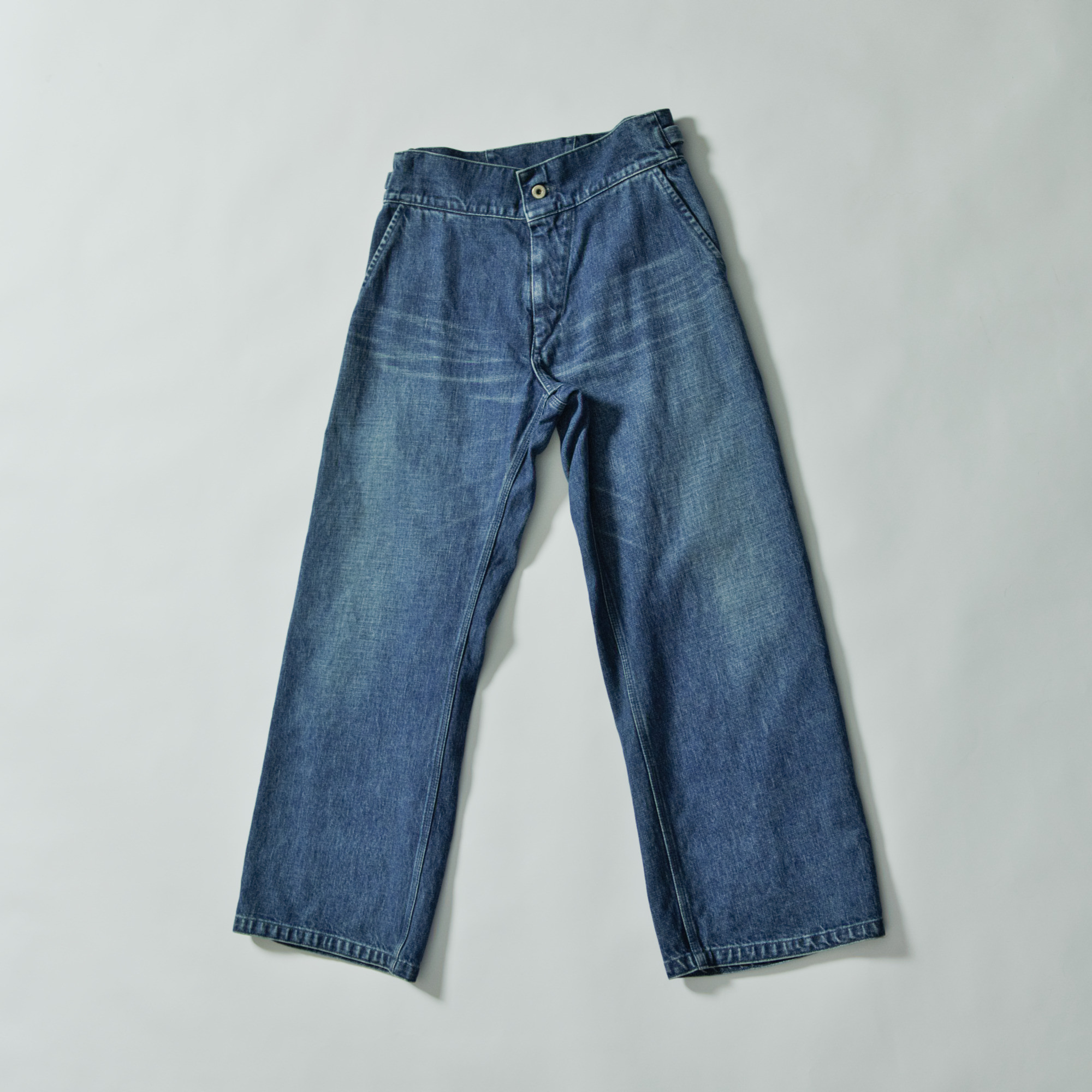 【1点のみ】ジャッカンワイドパンツ（ユーズド加工） (ウエスト39cm) No.64