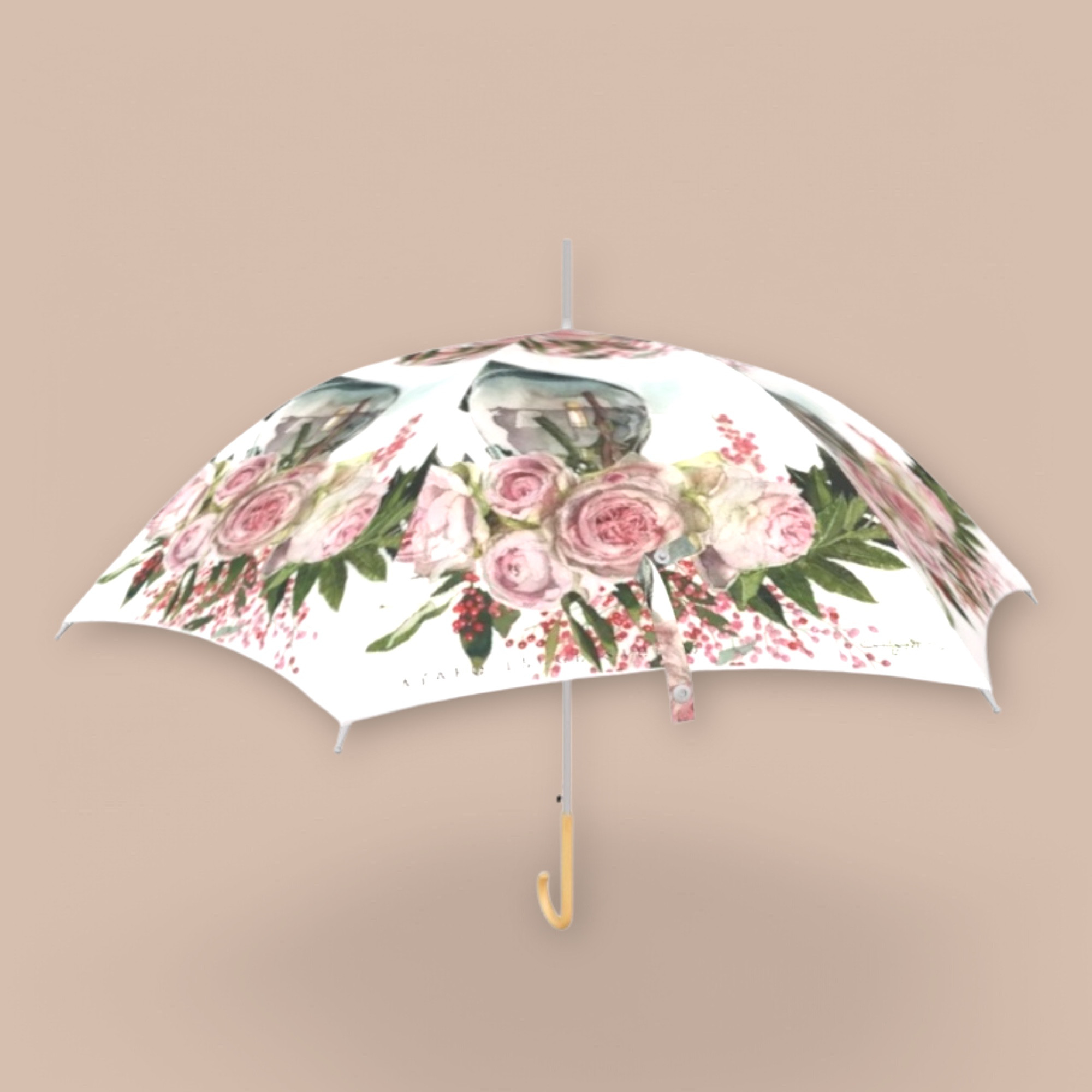 晴雨兼用傘　ジャンプ傘　カルメンアンティークと胡椒