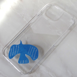 iPhone Android クリアケース 北欧 スマホケース スマホカバー 透明【ブルースカイに恋して】 4枚目の画像