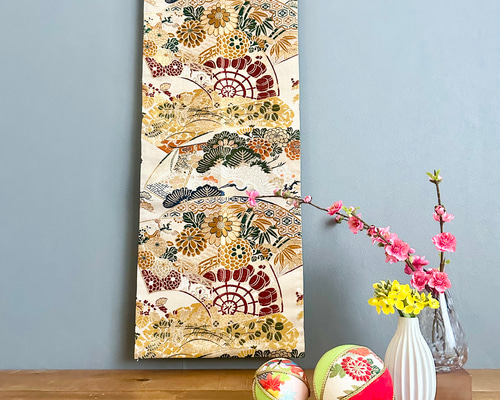 ろはす畑ママ様オーダー専用 タペストリー&テーブルランナースリム 帯リメイク ろはす畑ママ様オーダー専用 タペストリー&テーブルランナー