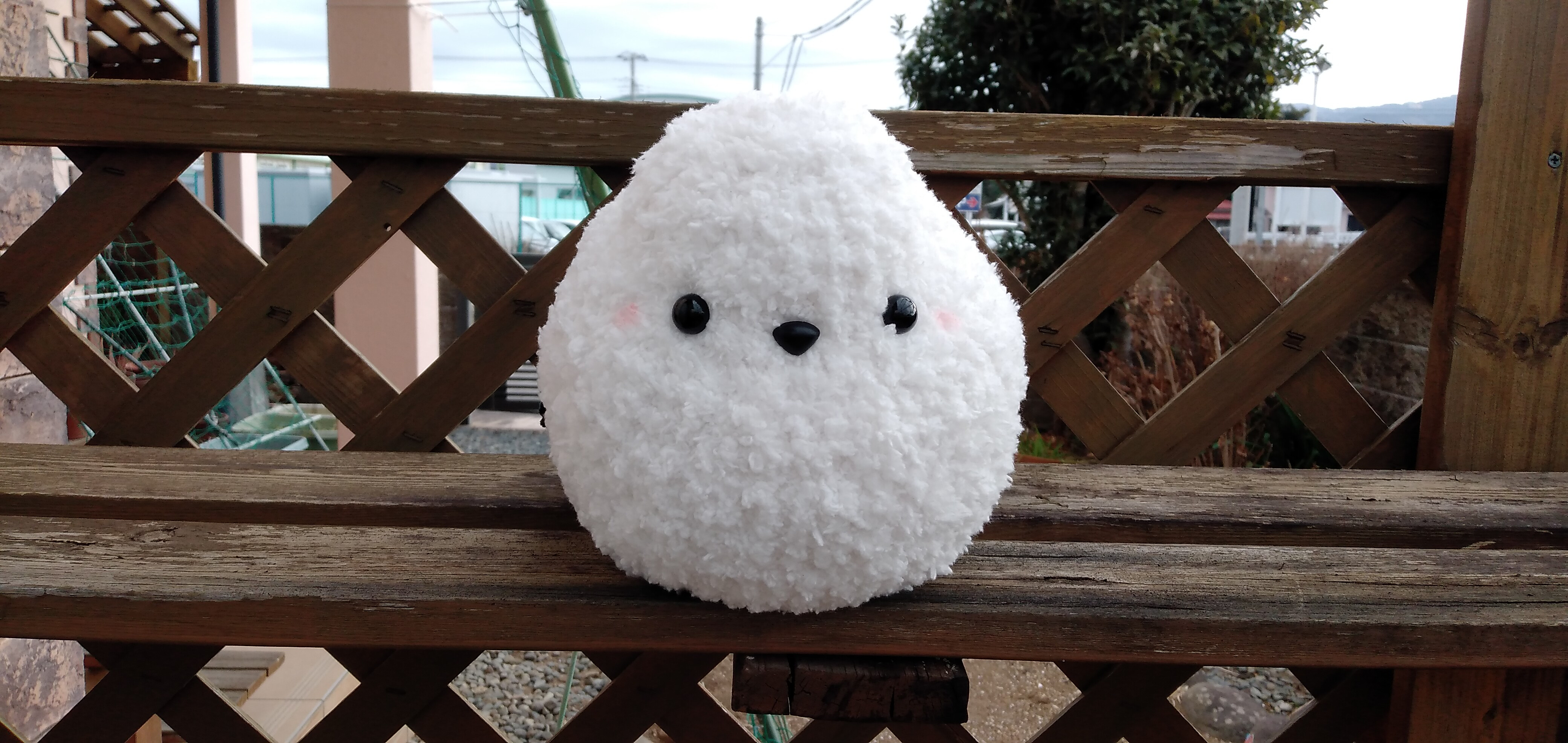 送料無料《冬季限定！》シマエナガさん！／編みぐるみ◆◆選べる鍋ブタ帽子◆◆