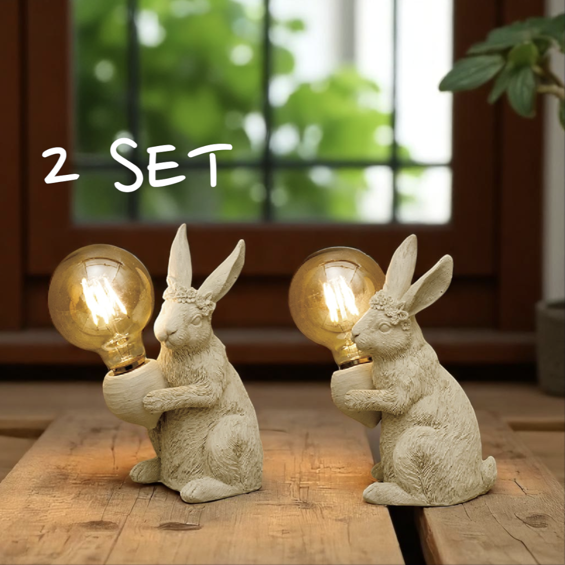 ＜２個セット＞電球 灯を添えるMoon Rabbit（ムーンラビット） ライト