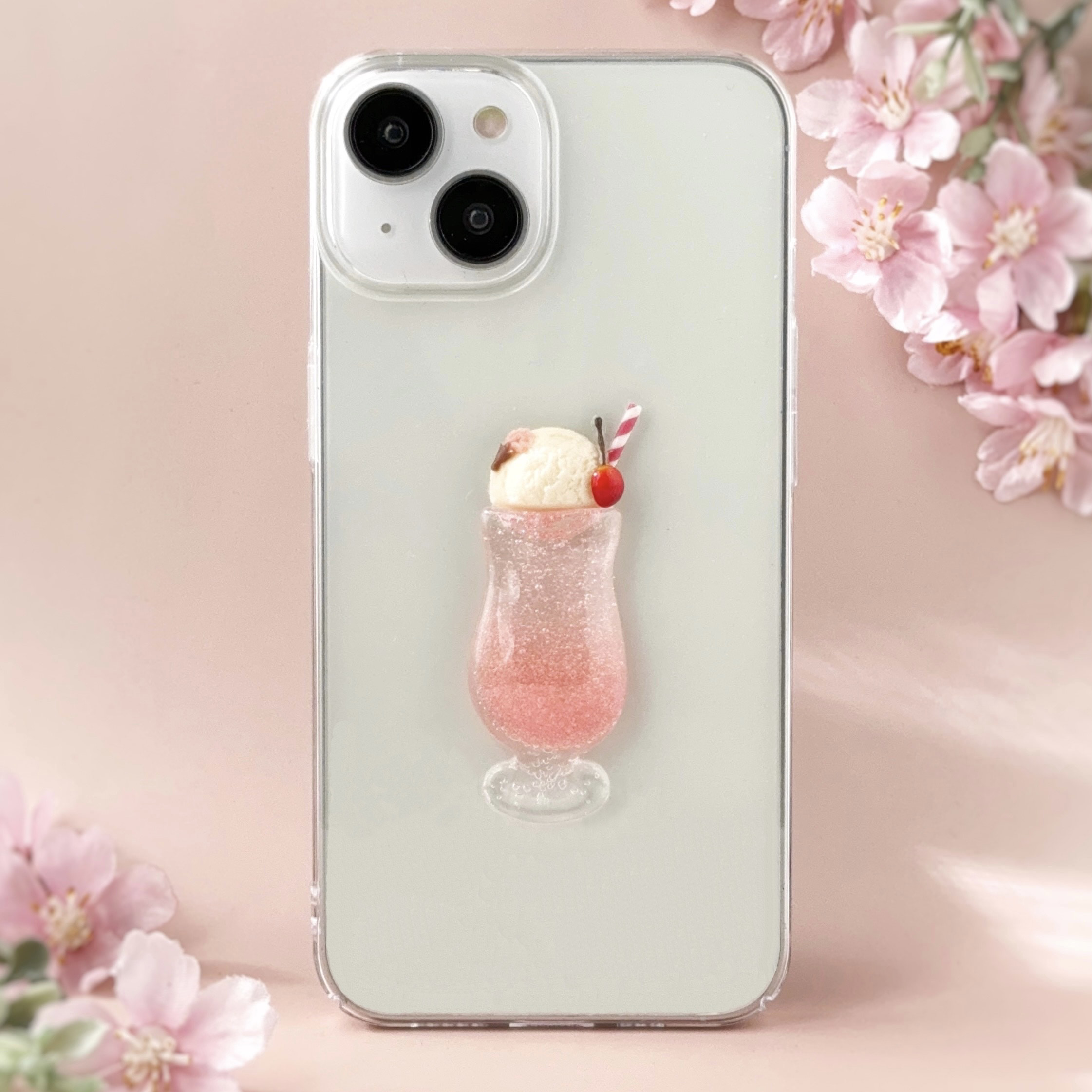 iPhoneケース レア クリームソーダ ピンクドラゴン