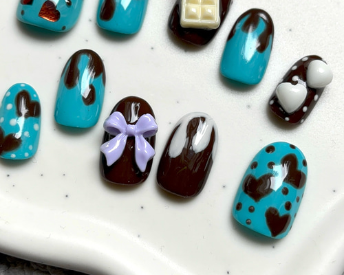 チョコ。 ネイルチップ fdcc4c8cf48a25af1598a7e8fbebd1