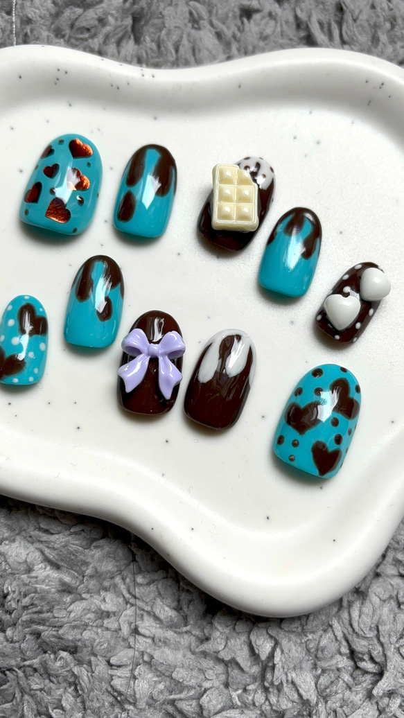 チョコ。 ネイルチップ 759c5aa34fb727599306814d709e48