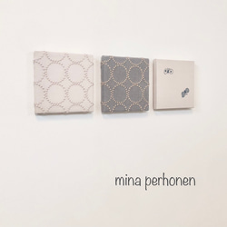 mina perhonen  ミナペルホネン  ファブリックパネル 3点セット ハンドメイド 2枚目の画像