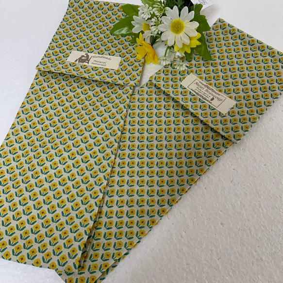 トイレットペーパーホルダーカバー♪リトルフラワー♪イエロー 4枚目の画像