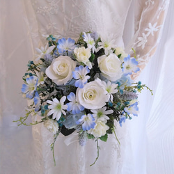 ラナンキュラスとワックスフラワー の アレンジ 10 アーティフィシャル