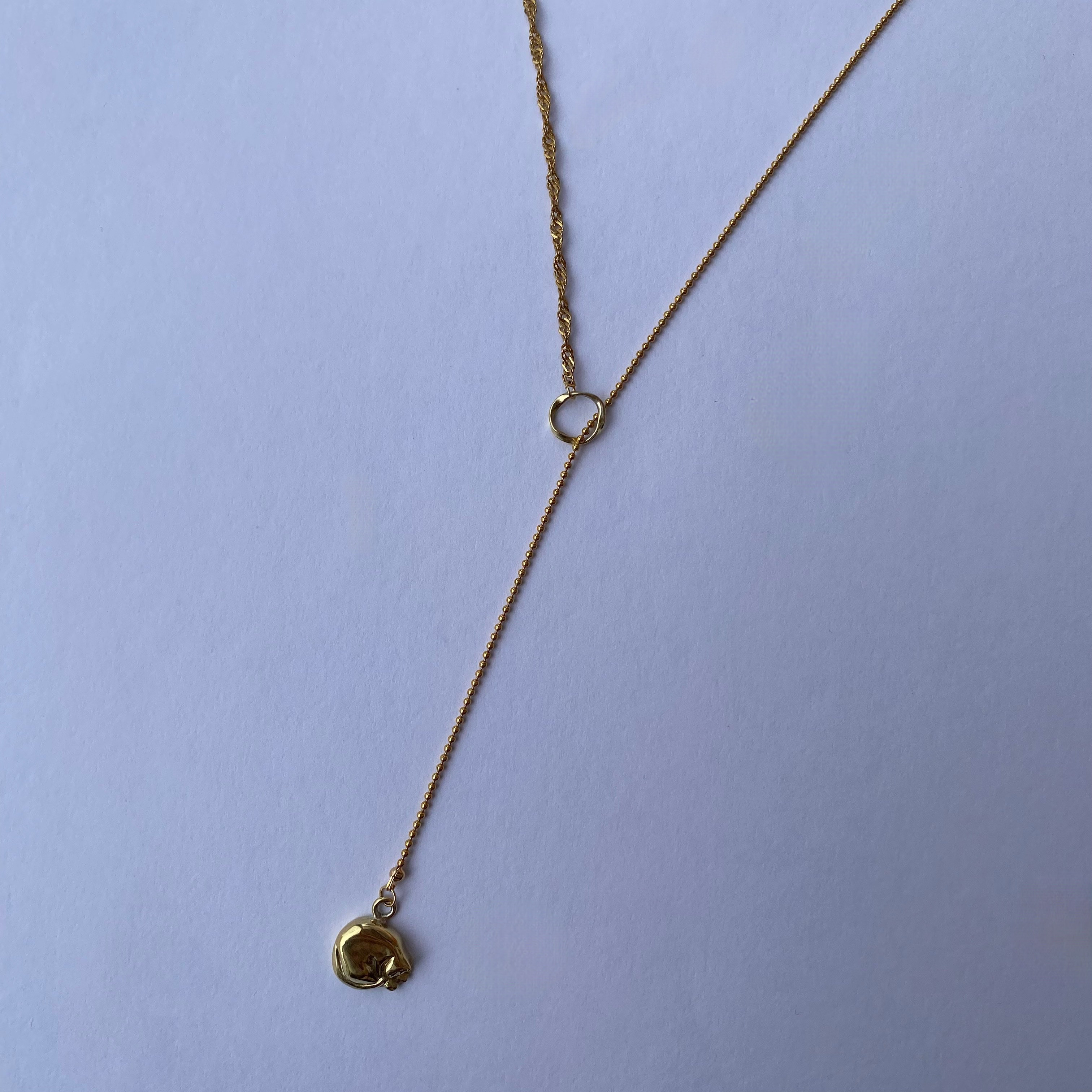 ねこのおまもりネックレス