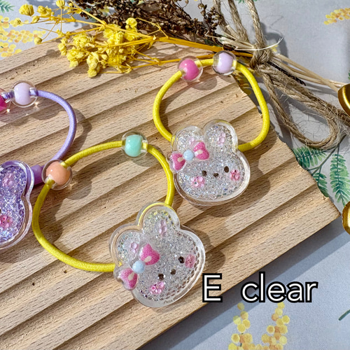 子供用ヘアゴム きらきらうさぎ2点set 雑貨・その他 plage 通販