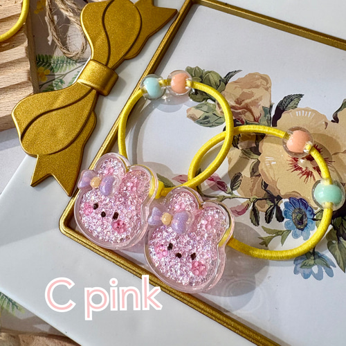 子供用ヘアゴム きらきらうさぎ2点set 雑貨・その他 plage 通販