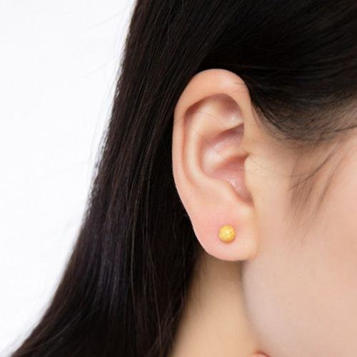 K24（片耳）K24純金ボールピアス24金ピアス 24Kゴールドピアス24金