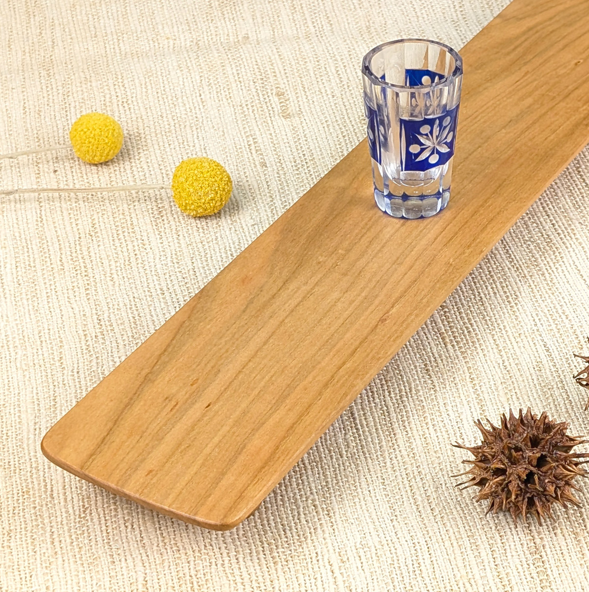 木製 飾り台 不規則な形 茶色 1935年製のけやきの木でできた八角形の飾り台【A】/st.774