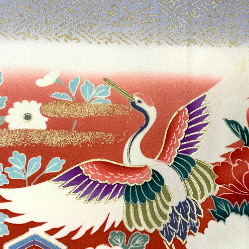 着物リメイク・振り袖ドレスワンピース・花柄・正絹大判ストール帯締めリボン付き 187712578.png?cmsp_timestamp=