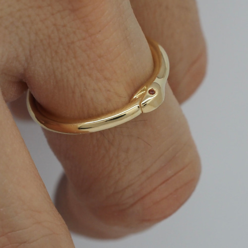●8 eight ウロボロスオーバルリング●ビーナス＆キューピット● K18YG ウロボロスリング ouroboros ring 指輪・リング GAJU 通販
