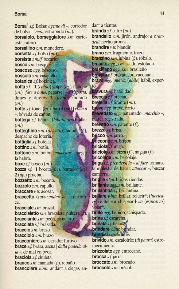 ページに印刷 イタリア語-スペイン語辞書 版画 lagattart 通販｜Creema(クリーマ) 18858162