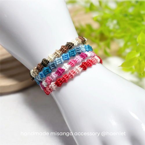 ¥450〜　Flower ✺ ミサンガ　アンクレット　オーダー受付中 450〜 Flower ミサンガ アンクレット オーダー受付中