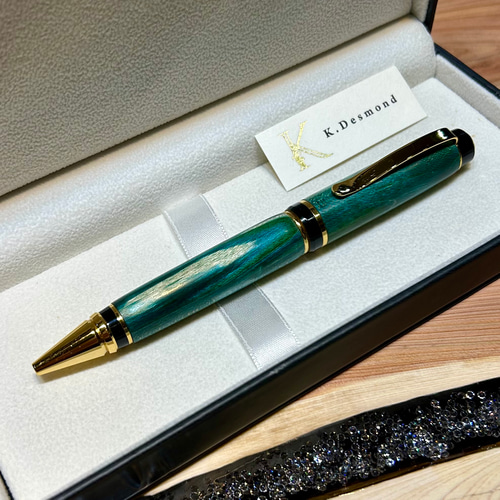 老紅木 ボールペンorシャーペン 木軸 ペン・筆記用具 キツツキ