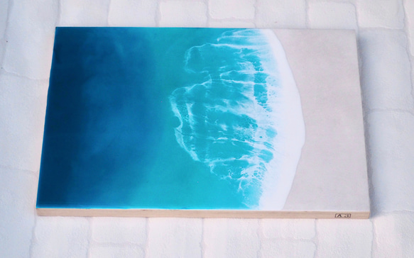 〜Calm waves〜④ 〈レジンアート〉〈オーシャンアート〉〈波レジンアート〉〈レジン〉 3枚目の画像