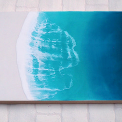 〜Calm waves〜④ 〈レジンアート〉〈オーシャンアート〉〈波レジンアート〉〈レジン〉 2枚目の画像