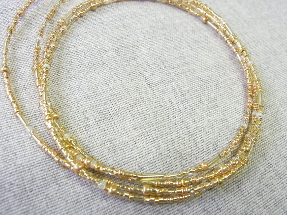 ゴールドアソートビーズ 5枚目の画像