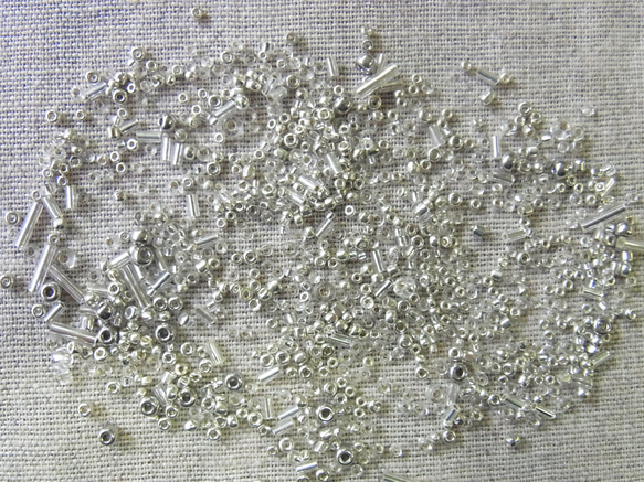 シルバーアソートビーズ 2枚目の画像