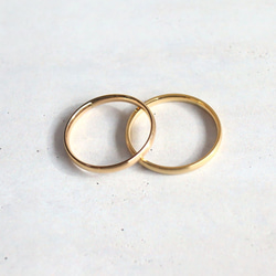 ☆1号単位で選べる指輪☆輝くマットカラー サージカルステンレス【極細 3color rings】 5枚目の画像