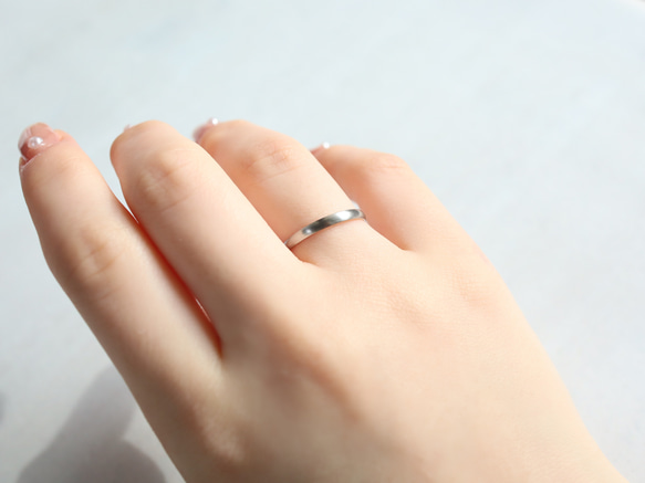 ☆1号単位で選べる指輪☆輝くマットカラー サージカルステンレス【極細 3color rings】 7枚目の画像
