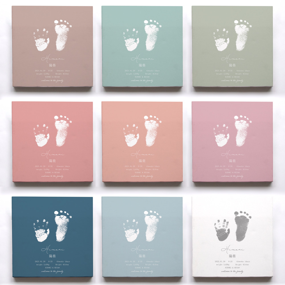 命名ボード キャンバス 命名書 手形 足形 名入れ お名前ボード