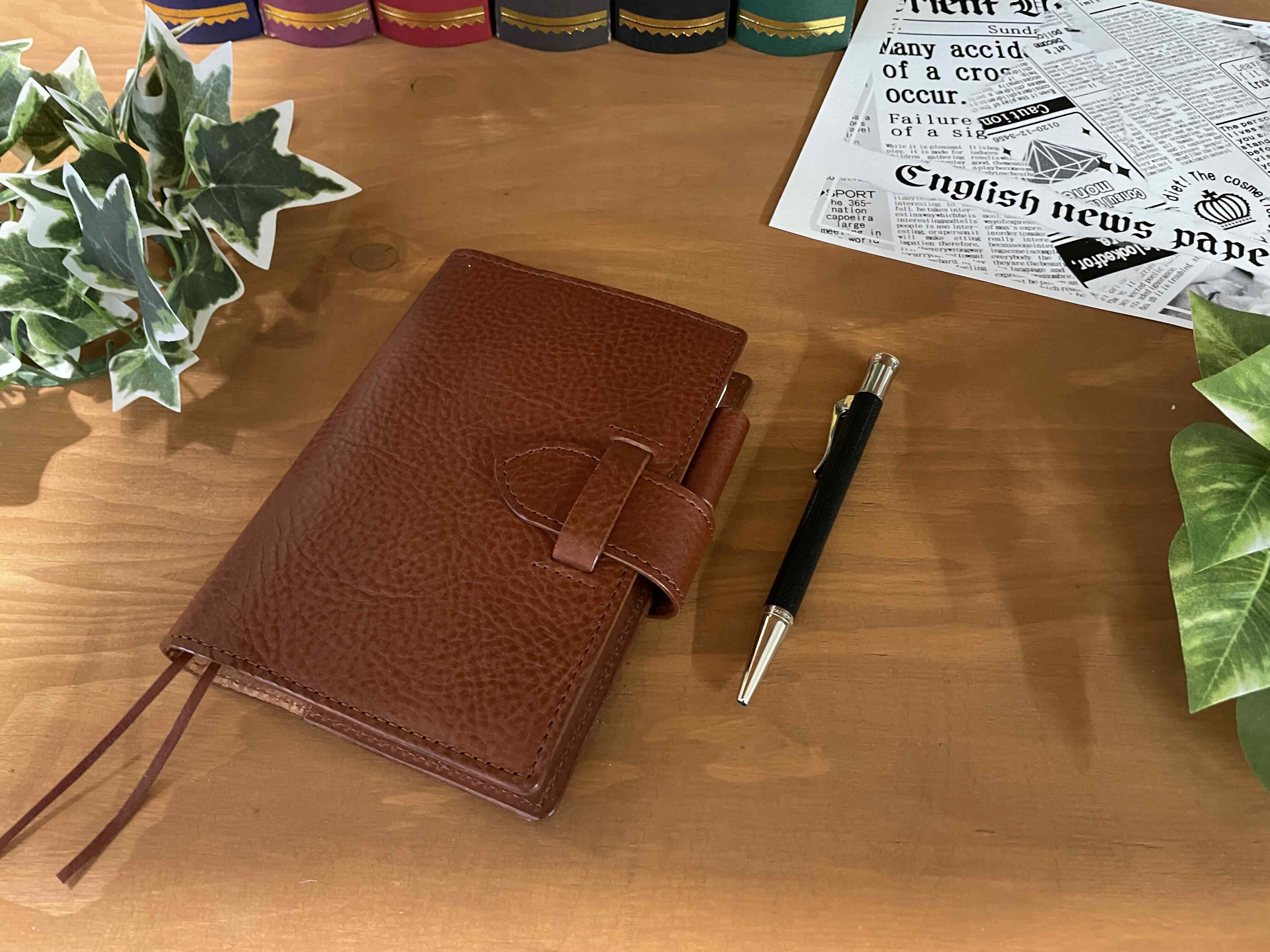 イタリアンレザー手帳カバー（A6）文庫分サイズ