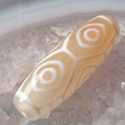 極上品質✨ウルプル＆艶々＆高クリア感　 老玉髄　天然白天珠　ニ眼天珠✨ 極上品質✨ウルプル＆艶々＆高クリア感 老玉髄 天然白天珠 ニ