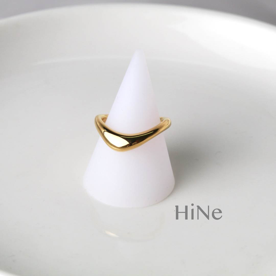 Wave Ring  SV/GOLD シルバー925 ウェーブリング 美しいなめらかシルエット
