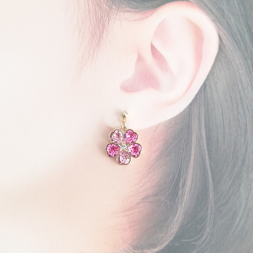 満開さくらピアス/イヤリング | Hanatama rozafi