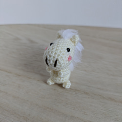 あみぐるみ ちびねこ 猫 スコティッシュ風 グレーw キーホルダー