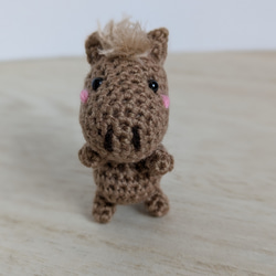 あみぐるみ ちびねこ 猫 スコティッシュ風 グレーw キーホルダー