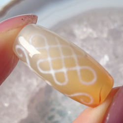 ありあ玉髄　金線如意蓮花天珠　11-83 ありあ様専用玉髄 金線如意蓮花天珠 11-83 蓮花天珠