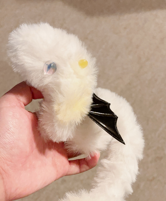 虹色ドラゴンケモノ アートドール ハンドメイド作品 ぬいぐるみ