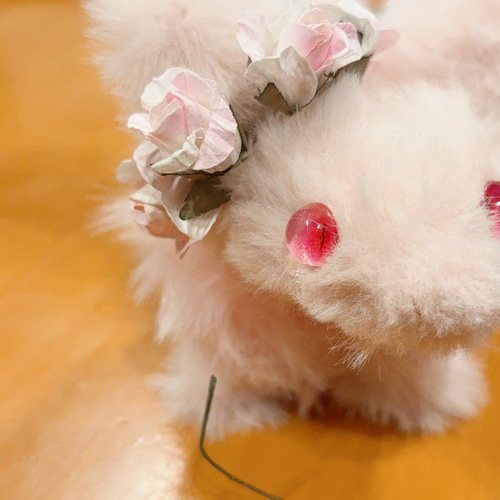 花ケモノの子 アートドール ハンドメイド作品 ぬいぐるみ ケモノ
