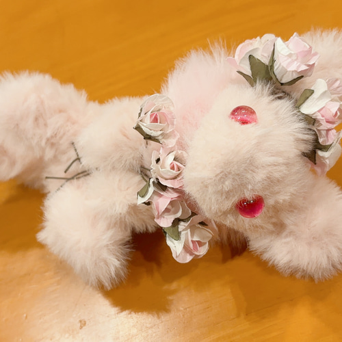 花ケモノの子 アートドール ハンドメイド作品 ぬいぐるみ ケモノ