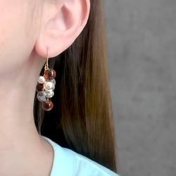 3colorˎˊ˗もこもこ！grappe ピアス/イヤリング⑅*॰ॱ 7枚目の画像