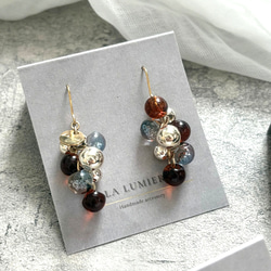 3colorˎˊ˗もこもこ！grappe ピアス/イヤリング⑅*॰ॱ 5枚目の画像