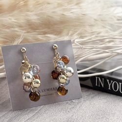 3colorˎˊ˗もこもこ！grappe ピアス/イヤリング⑅*॰ॱ 9枚目の画像