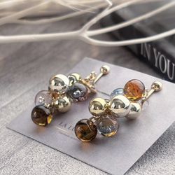 3colorˎˊ˗もこもこ！grappe ピアス/イヤリング⑅*॰ॱ 10枚目の画像