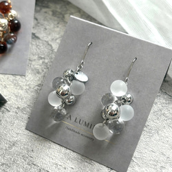 3colorˎˊ˗もこもこ！grappe ピアス/イヤリング⑅*॰ॱ 4枚目の画像