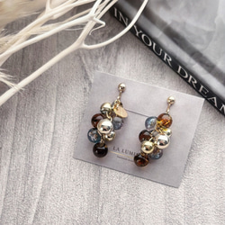 3colorˎˊ˗もこもこ！grappe ピアス/イヤリング⑅*॰ॱ 8枚目の画像