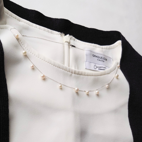 K18 WG ネックレスとブレスレットのセット