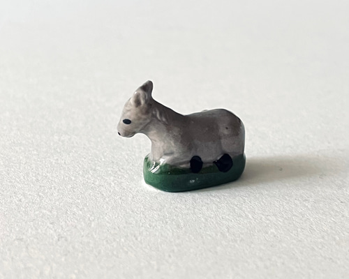 フランス製 フェーヴ アンティーク 馬 グレー 陶器 その他インテリア