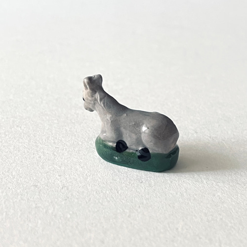 フランス製 フェーヴ アンティーク 馬 グレー 陶器 その他インテリア