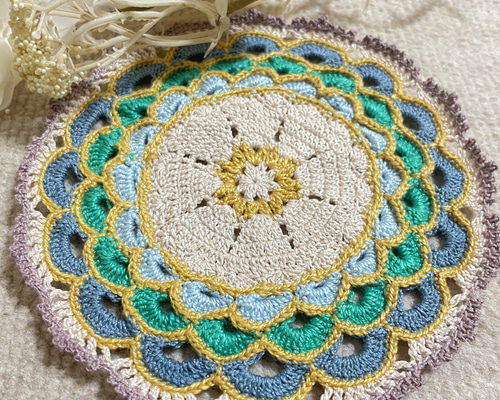 レース編みのカラフルドイリー その他インテリア雑貨 Kukiwakame 通販