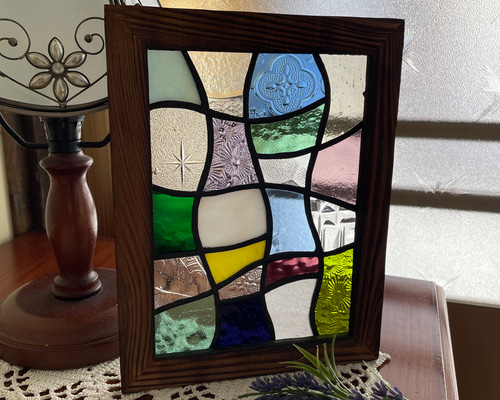 ステンドグラス モザイクアート 線 その他インテリア雑貨 ステンド